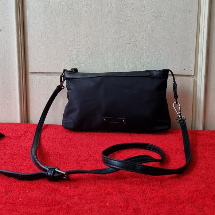 TAS SLING MINI MORGAN WANITA SECOND BRANDED IMPORT NYLON TAS SELEMPANG