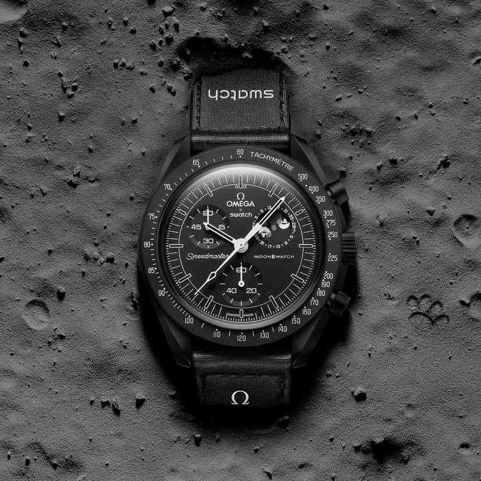 Omega Swatch Mission To Moonphase Snoopy Black