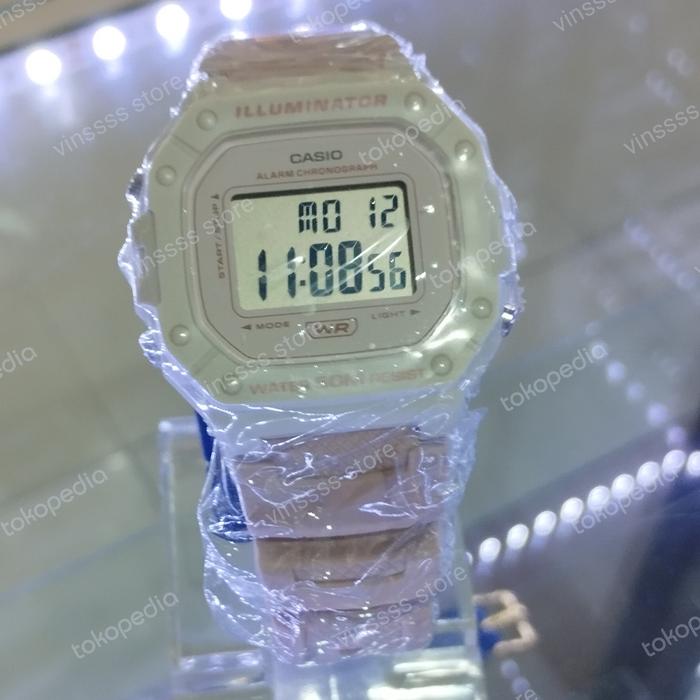 jam tangan wanita watch casio putih pink