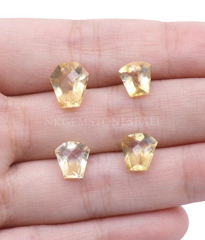PERMATA CITRINE ASLI UKURAN BENTUK COFFIN / PETI MATI | FANCY CITRINE