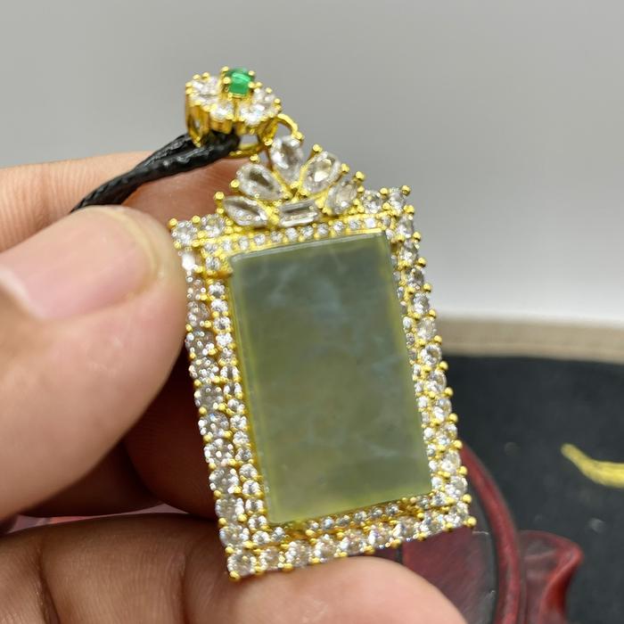 Giok Jadeite Feicui Tipe A s925 Ukiran 0622