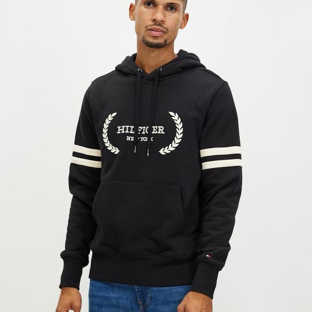 SWEATER HOODIE PRIA TOMMY HILFIGER MONOTYPE BLACK ORIGINAL%