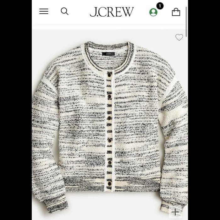 J.Crew Textured Cardigan Sweater Wanita Size M Preloved Authentic Ori USA J Crew JCrew