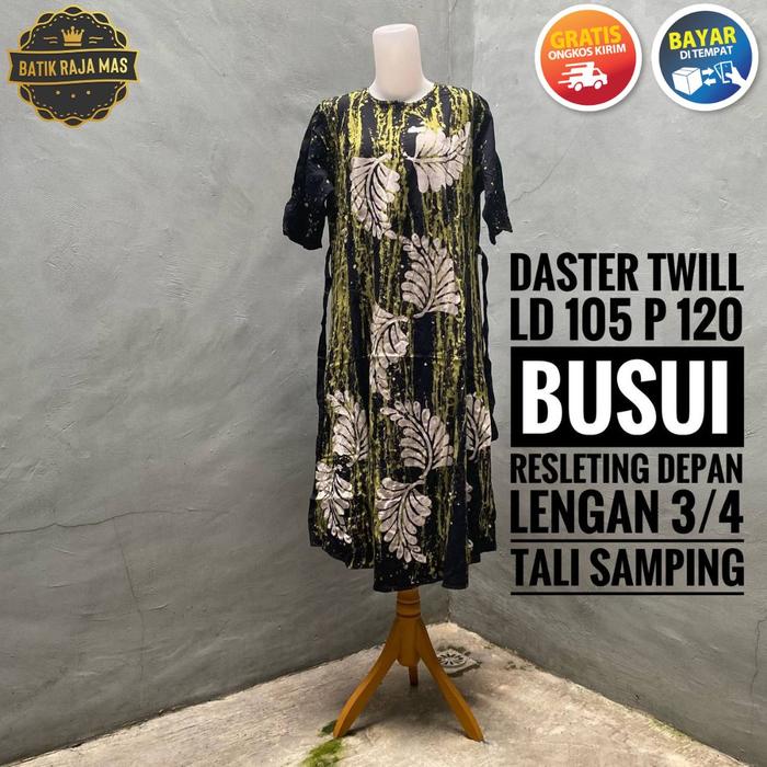 Daster Wanita Tuil Twil Ori Pekalongan Lengan 3/4 Tali Serut Busui