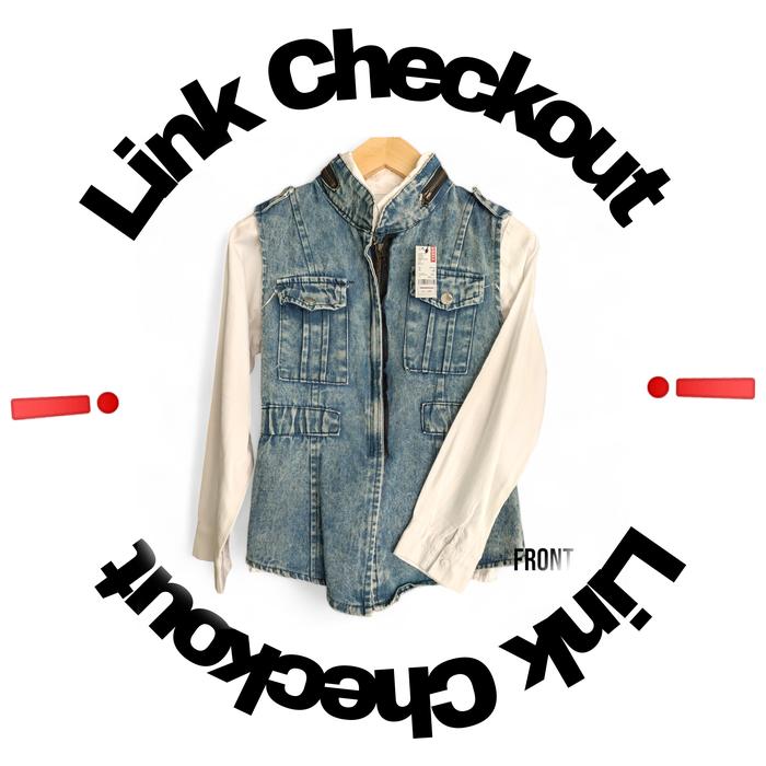 Link CO CRSL Nominal Kecil 10 - 19 Jaket Jeans Mix Kemeja Oneset Vest Denim Style Kekinian Pemanis C