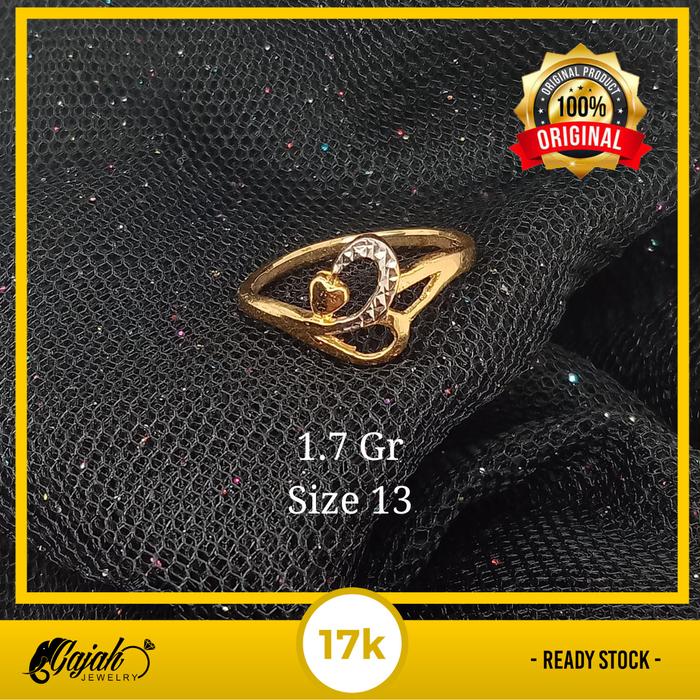 Cincin Emas 17K 1.7 Gr Kadar 750 3284