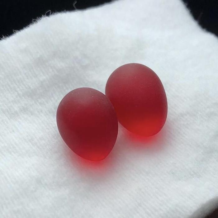 Batu Mustik4 Asli dari Buah Delima Merah Doff