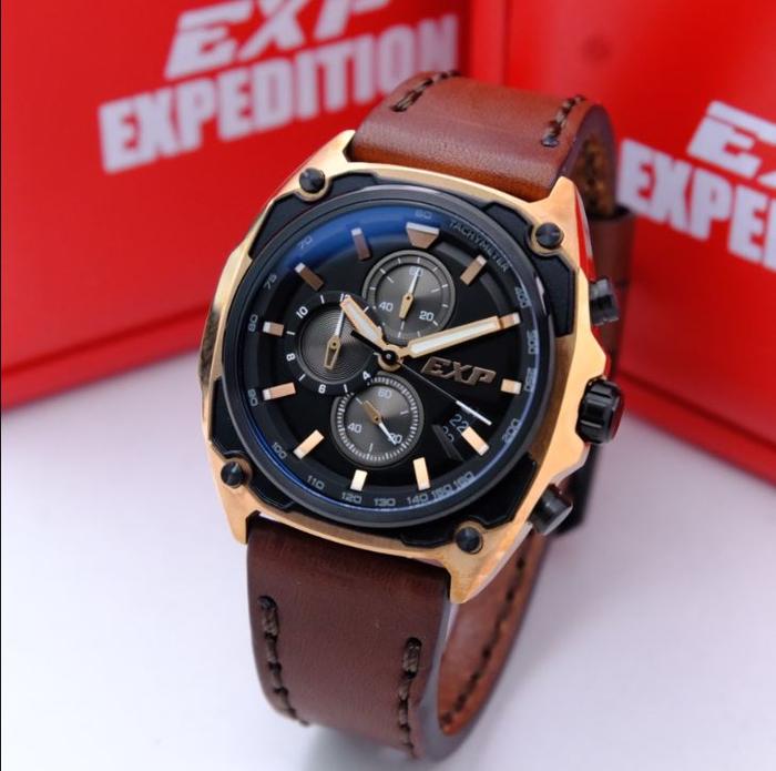 Jam Tangan Expedition Chronograph - Expedition Pria Tali Kulit