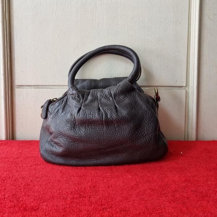 TAS TOP HANDEL WANITA KULIT ASLI ADAD SECOND IMPORT /TAS TENTENG KULIT