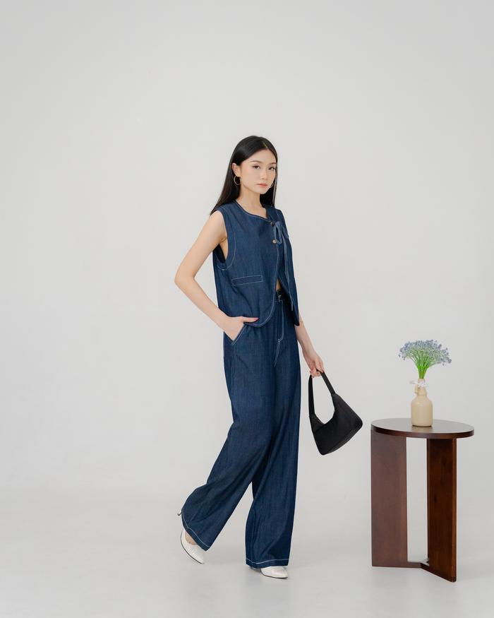 SET 3983 (VEST+PANTS) COZY KOREA SET WANITA PREMIUM IMPORT