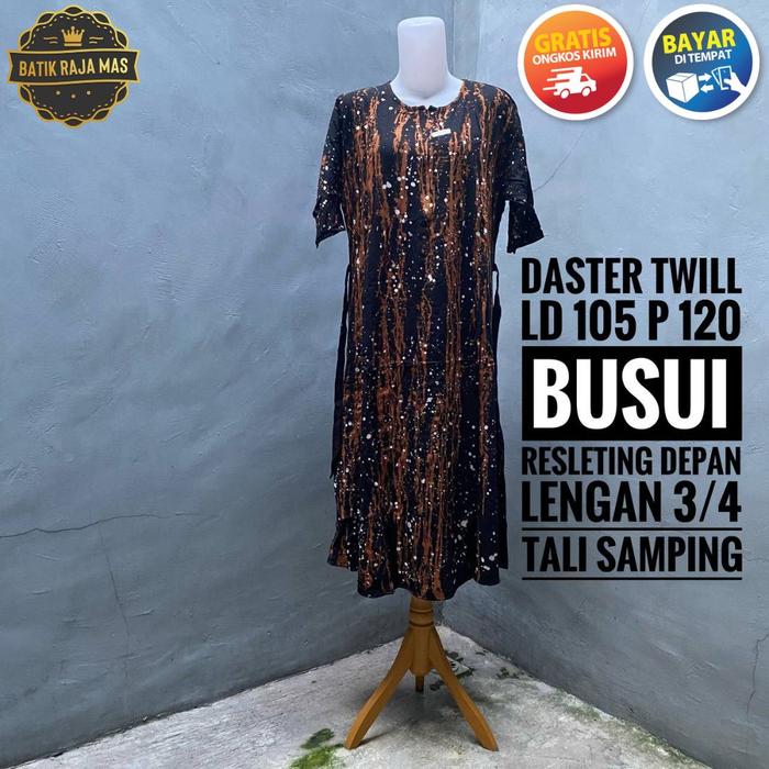 Daster Twil Tuil Tuwil Size Standar Lengan 3/4 Twill Ori Tali Samping