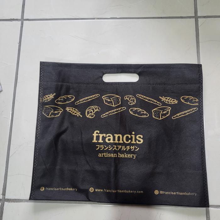tas kain kantong belanja tote francis artisan bakery shopping bag