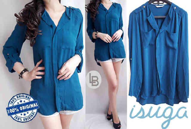 Isuga Cobalt Blue Blouse