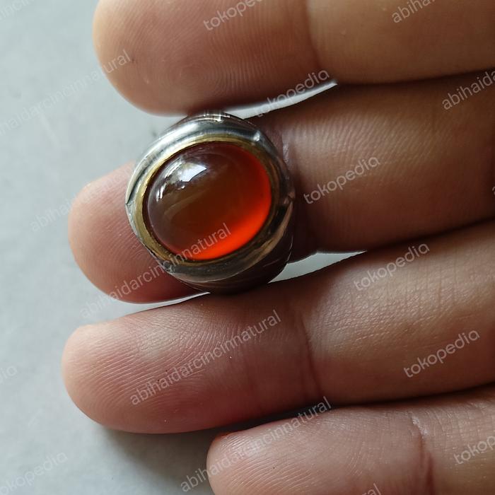 cincin batu akik Yaman madu Giwangan emban monel mulus 8