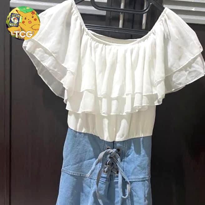 Brand Lokal Hongkong Dress Dinas Putih Preloved