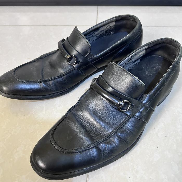 Vintage Ambassador By Bata Men`s Formal Shoes Size-9 Black Leather