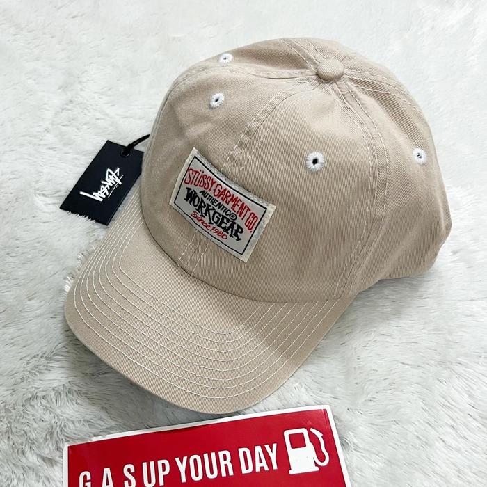 STUSSY WORKGEAR LOW PRO CAP • BEIGE