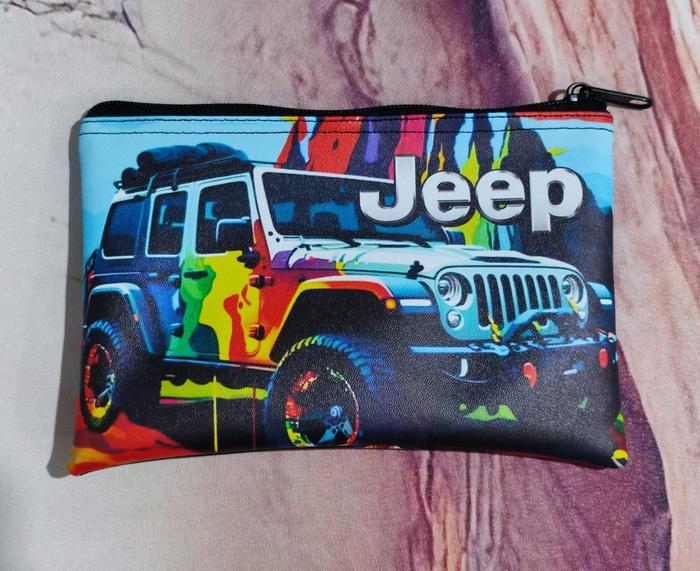 Pouch Motif JEEP / Dompet Pouch Motif Jeep / Dompet Motif Desain Jeep / Pouch Custom Motif Jeep Desa