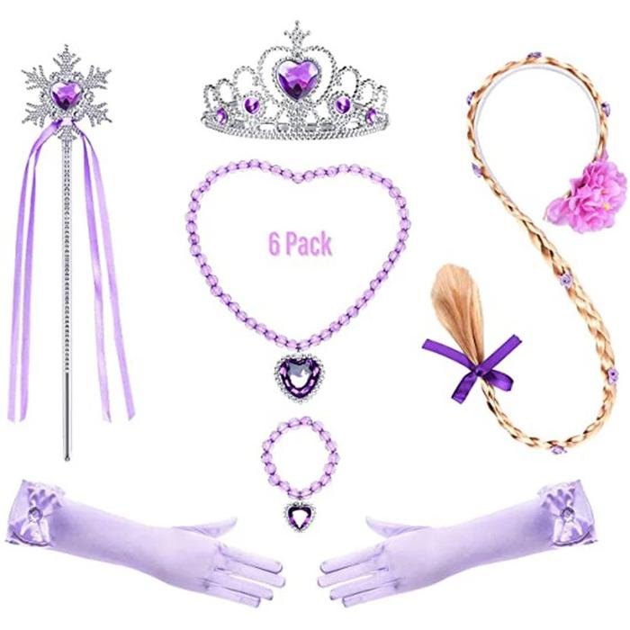 Aksesoris mahkota bando kepang rapunzel