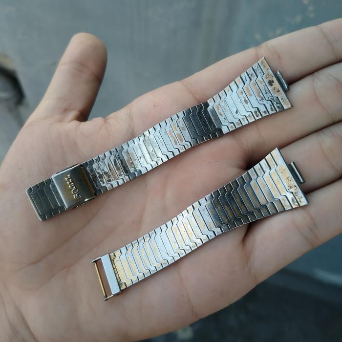 Rantai jam tangan cabutan titus tank ori tipis vintage jadul bracelet