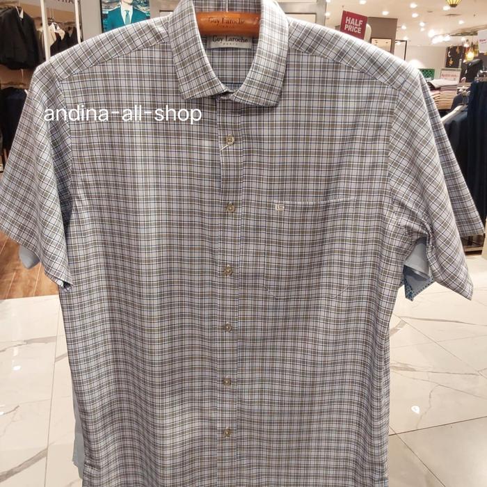 GUY LAROCHE Kemeja Pria Lengan Pendek 100% Original