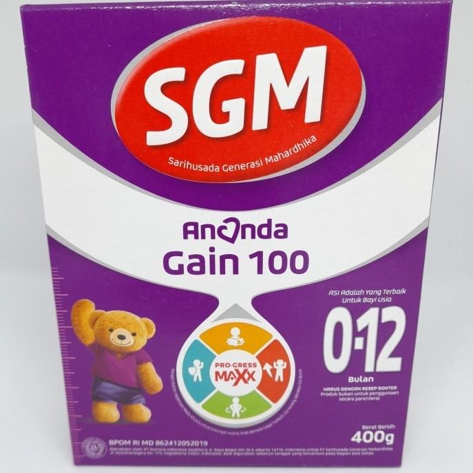 SGM Ananda Gain 100 0-12 Bulan 400gr Susu Bayi Original Pabrik Garansi Grosir & Retail - Baby