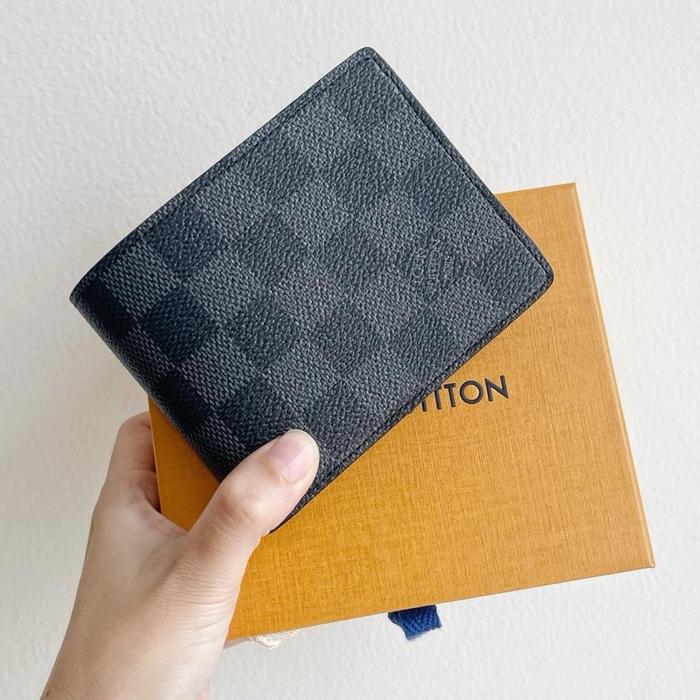 Louis Vuitton LV Bifold Men Multiple Wallet Damier graphite