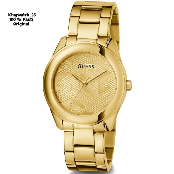 Guess GW0606L2 CUBED Jam Tangan Wanita Analog-Gold Original & Garansi