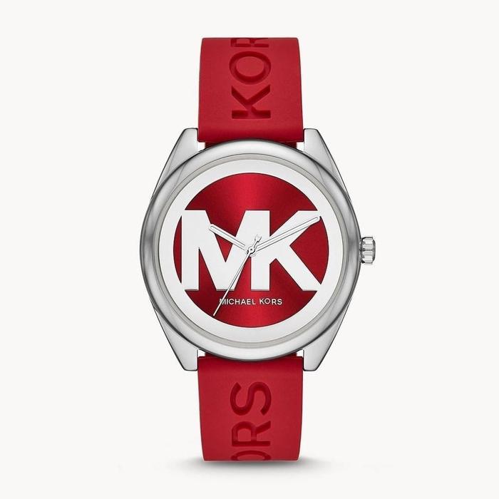 Jam Tangan Wanita MK7144 MK 7144 Rubber Watches
