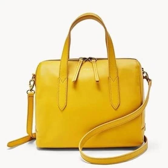 Fossil Sydney Satchel Golden Yellow