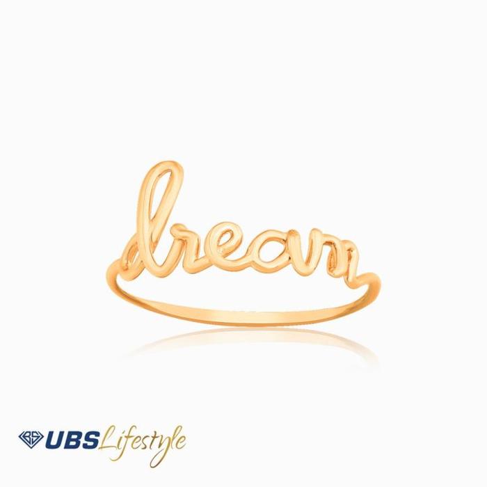 Cincin Linea believe hope love blessed UBS emas asli 700 toko emas