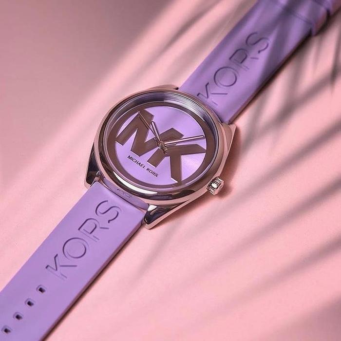 Jam Tangan Wanita MK7143 MK 7143 Rubber Watches