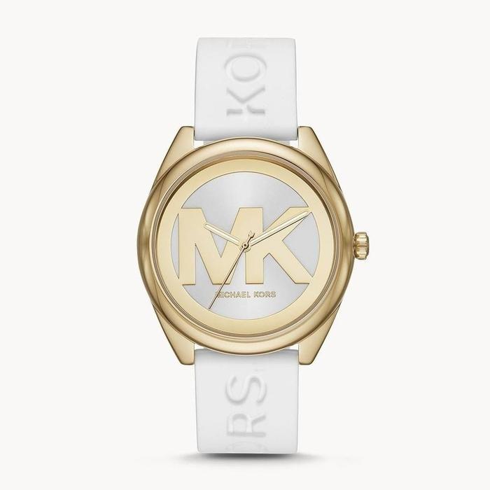 Jam Tangan Wanita MK7141 MK 7141 Rubber Watch