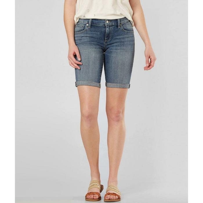 Celana Lucky Brand Women The Bermuda Stretch Short Sunbeam ORIGINAL