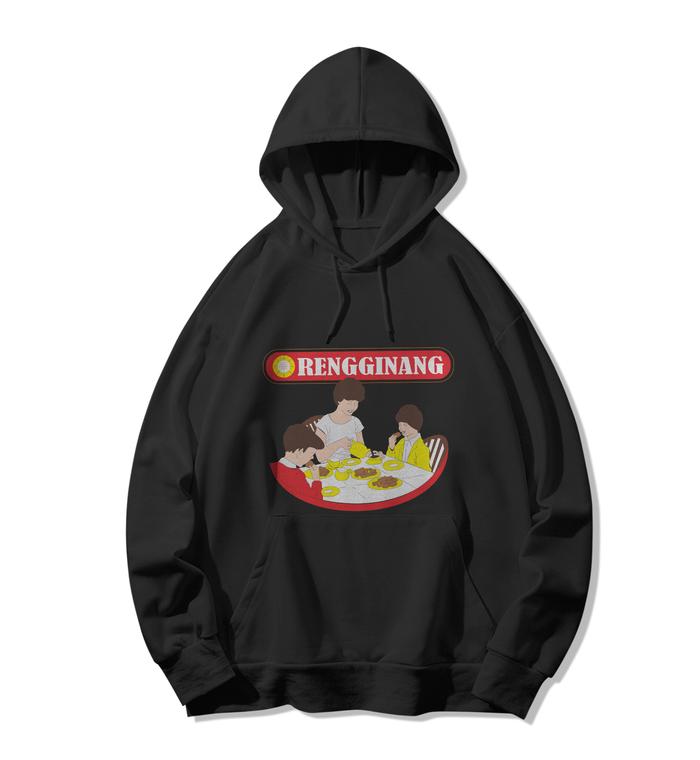 Jaket hoodie fleece Plesetan Rengginang/ Khongguan