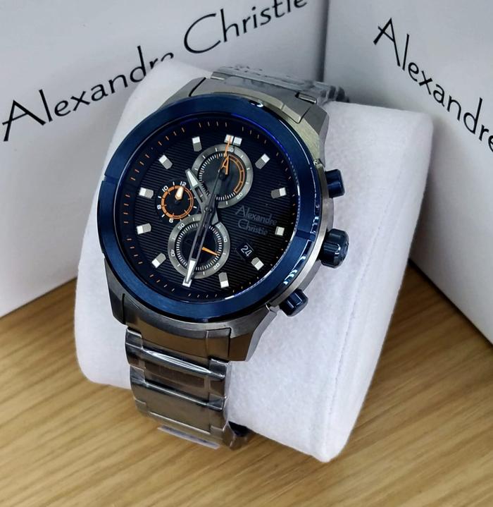 Jam Alexandre Christie AC6665 / Jam Cowok AC Original