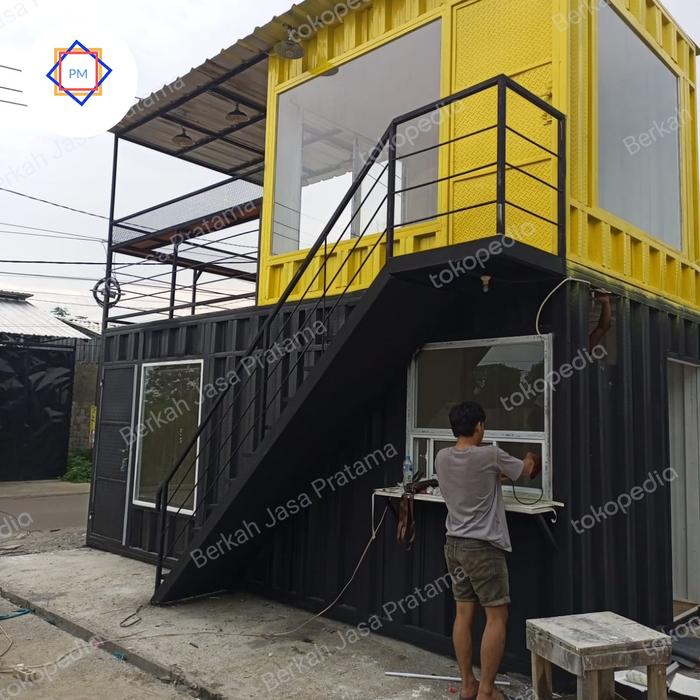 Booth container 2 lantai