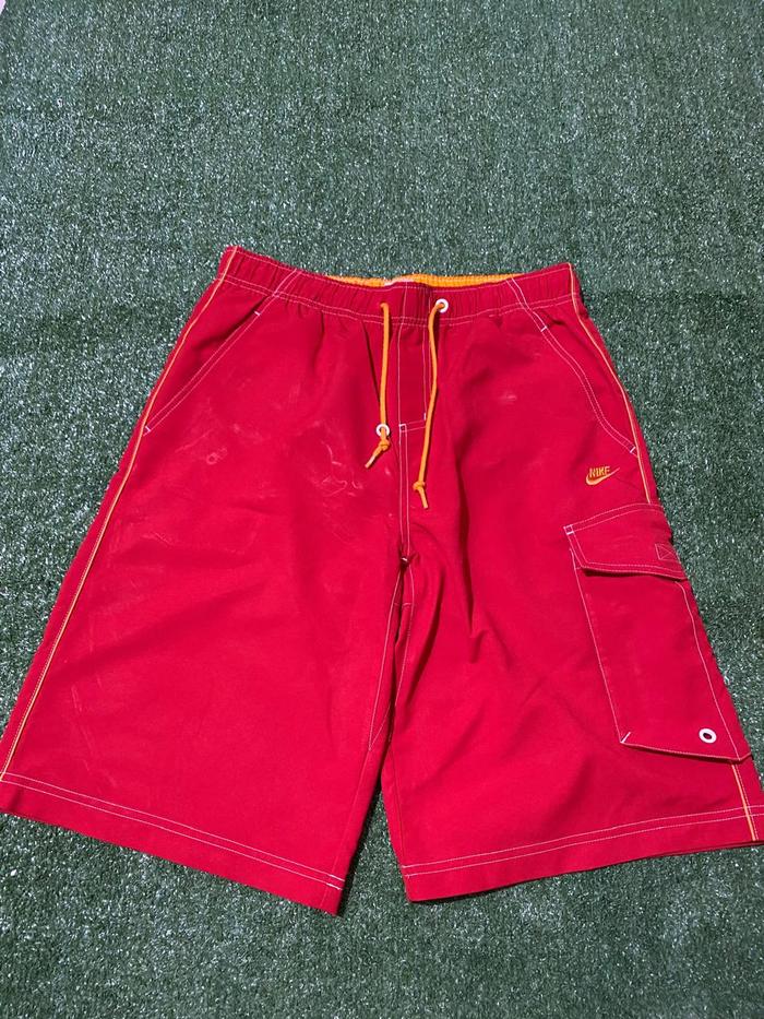 Preloved Celana Pants Cargo Nike Red Orange 2nd Original