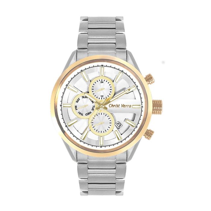 Jam Tangan CHRIST VERRA Pria Original CV 1017600G-13 SLV