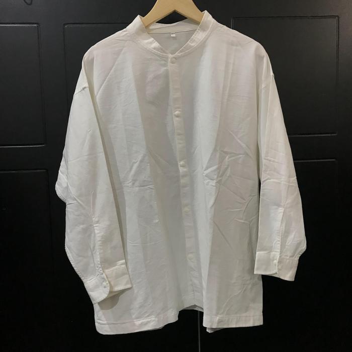 kemeja putih muji sanghai wanita XL