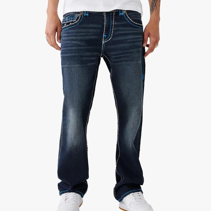 Celana panjang jeans pria TRUE RELIGION BILLY FLAP SUPERT Original