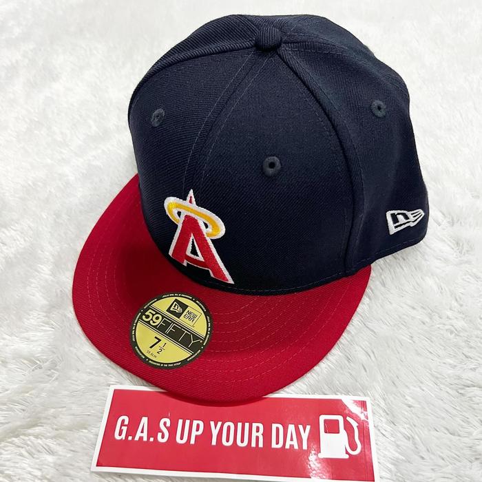 New Era MLB LA Angels Navy Red 59FIFTY Baseball Fitted Hat