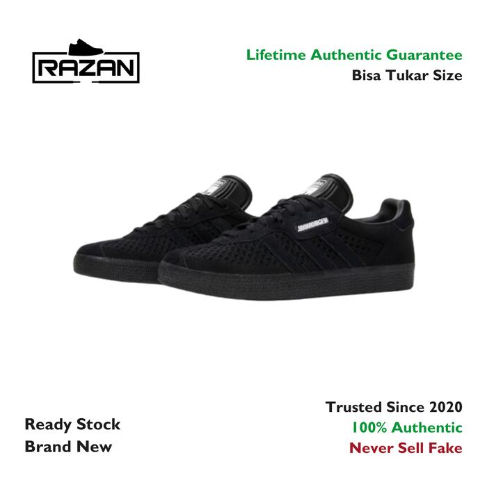 Adidas Gazelle Super Neighborhood Triple Black 100% Authentic Original