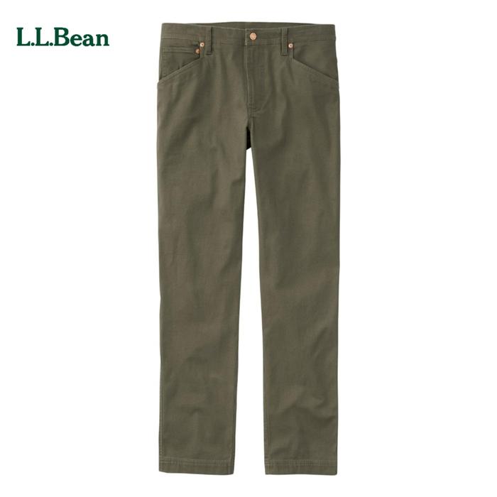 celana canvas pria LL BEAN Men's BeanFlex Canvas Five Pocket Pants