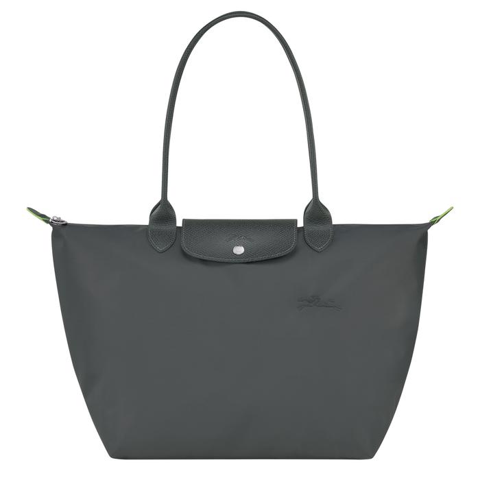 Longchamp lepliage green graphite tote bag L /longchamp original