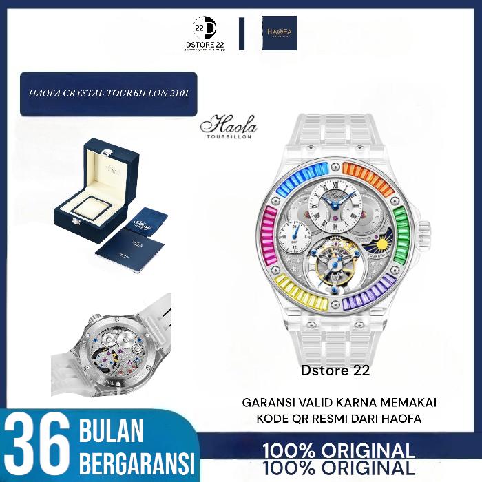 HAOFA CRYSTAL CASE TOURBILLON GMT WATCH 2101