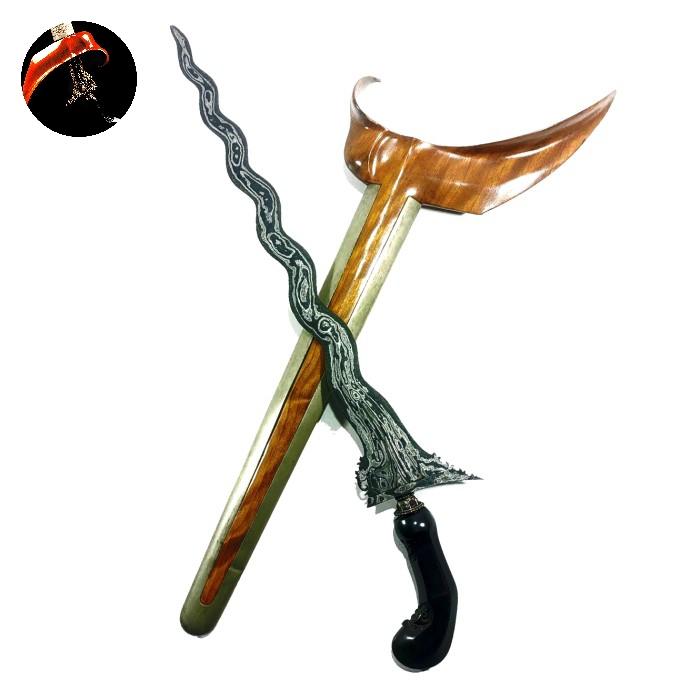 Keris Kyai Sengkelat Pamor Brama Watu Tangguh Empu Koso Madura Sepuh