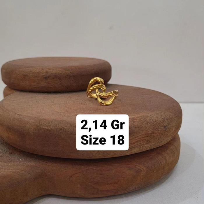 Cincin Emas 16K 700 2,14 Gram Size 18 Toko Emas Medan Baru