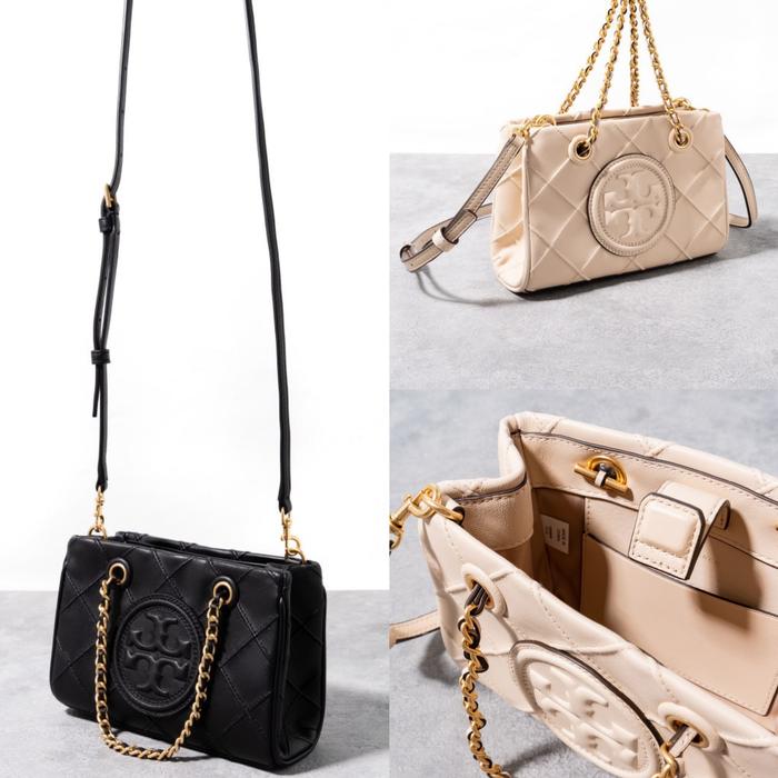TORY BURCH Fleming soft mini tote bag leather