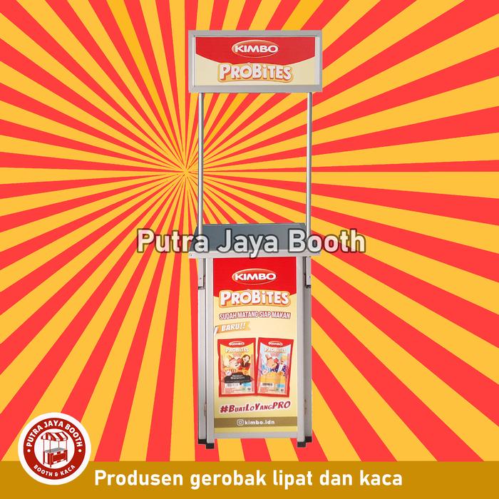 Booth Portable + stiker utk kompor 1 tungku ukuran P. 50 L.50 T.80